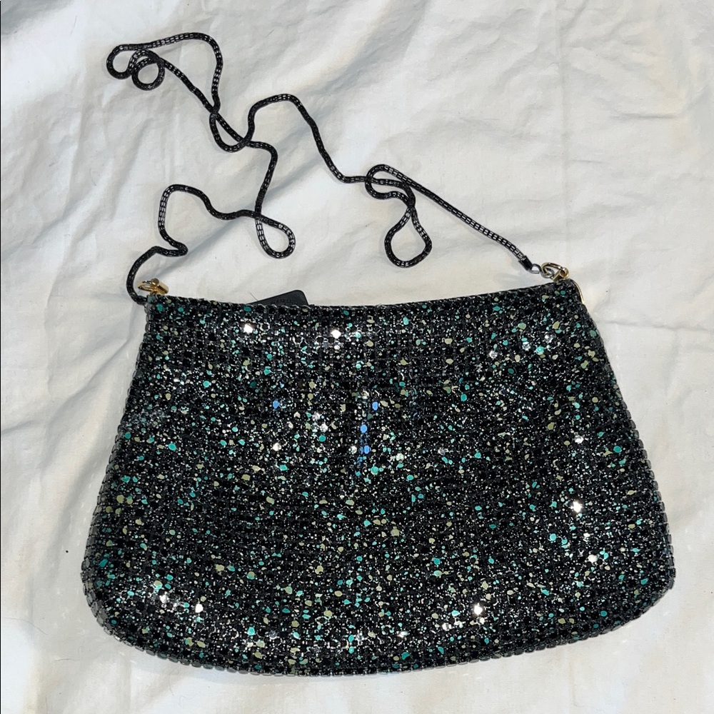Camoflage Sequins Evening Bag‎ Chain Strap Glitter Clutch